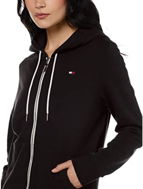Tommy Hilfiger Zip-up Hoodie Classic Sweatshirt for Women with Drawstrings and Hood