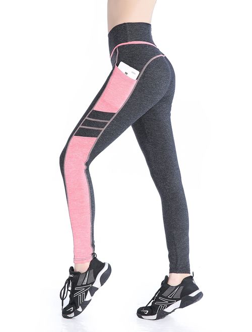 EAST HONG Women's Yoga Leggings Exercise Workout Pants Gym Tights