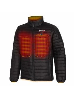 Venture Heat Men's Heated Jacket with Battery Pack - Insulated Electric Coat, Windproof, Traverse 2.0