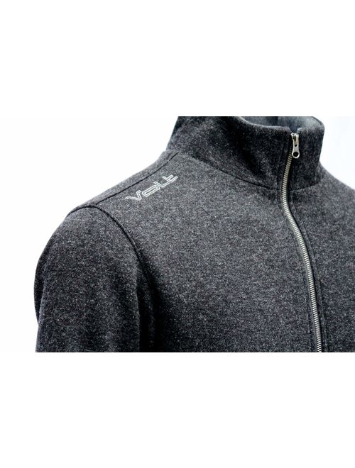 Victory Heated Sweater Jacket by Volt, Powered 5V USB Battery, Zero Layer Heat System