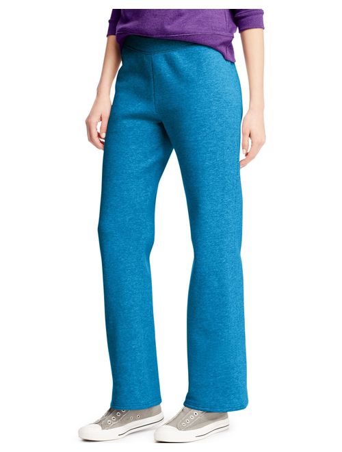 Hanes Women's Fleece Pant Open Leg Sweatpants, Regular S - 2XL