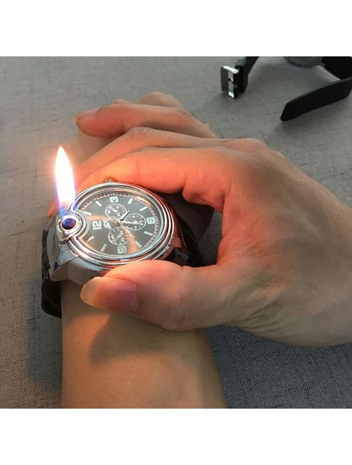 Findtime Novelty Refillable Butane Cigarette Cigar Lighter Watch