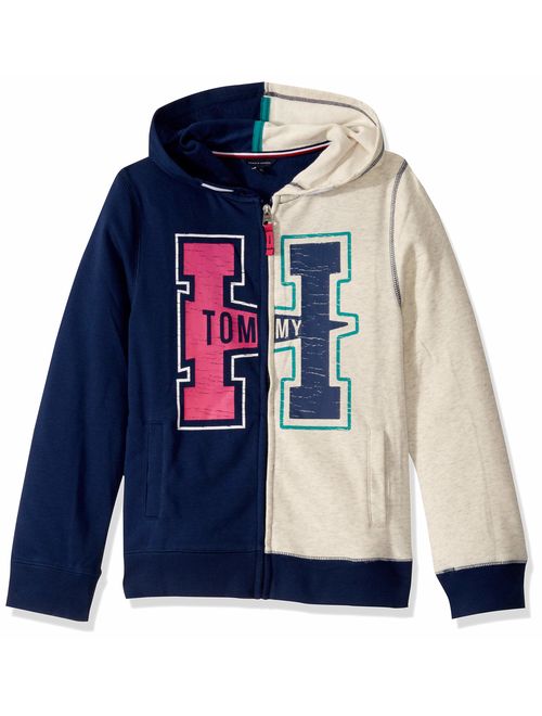 Tommy Hilfiger Girls' Full Zip Fashion Hoodie