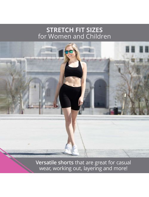 Stretch Is Comfort Bike Shorts for Girls and Women | Women's Athletic Workout Shorts | Cotton | SM-5XL
