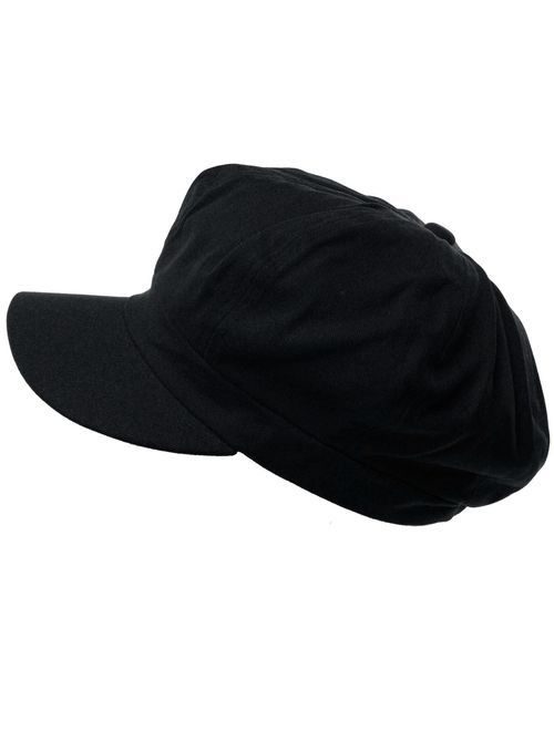 Summer 100% Cotton Plain Blank 8 Panel Newsboy Gatsby Apple Cabbie Cap Hat 