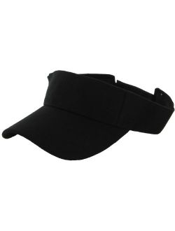 DealStock Plain Men Women Sport Sun Visor One Size Adjustable Cap (29+ Colors)