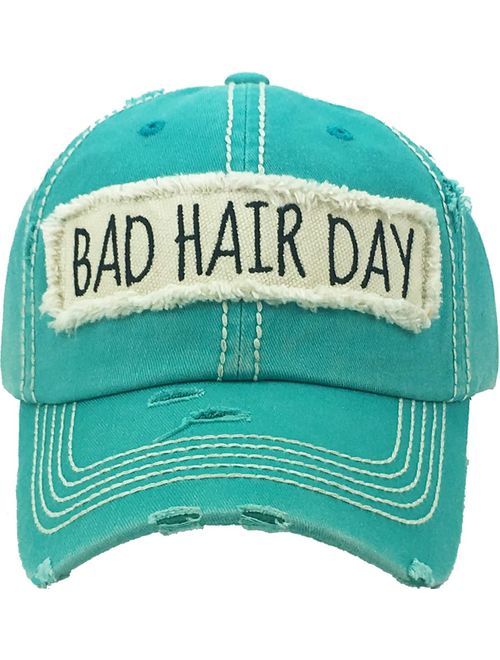 Funky Junque Womens Baseball Cap Distressed Vintage Unconstructed Embroidered Dad Hat