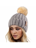 FURTALK Womens Winter Knit Slouchy Beanie Hat Warm Skull Ski Cap Faux Fur Pom Pom Hats for Women