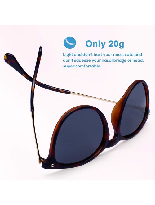 Carfia Vintage Polarized Sunglasses for Women UV400 Protection Driving Hiking Golfing Sports Outdoor Glasses