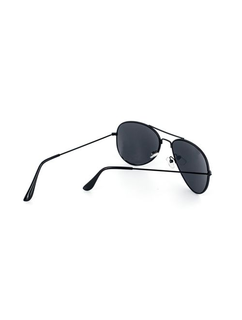 SWG Aviator Sunglasses - Matte Black / Smokey Lens Sport Edition Slim Fit 54mm