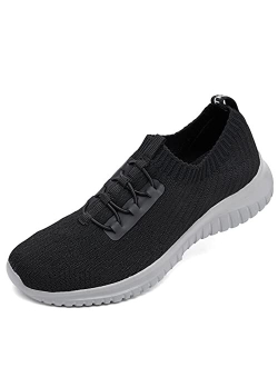 konhill Women's Comfortable Walking Shoes - Tennis Athletic Casual Slip on Sneakers