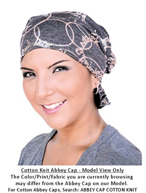 Turban Plus The Abbey Cap in Poly Knit Chemo Caps Cancer Hats for Women