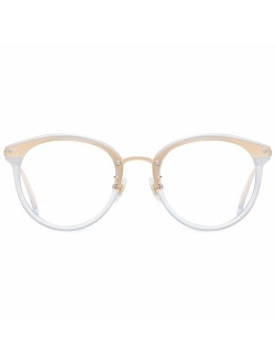 Retro Round Blue Light Blocking Glasses Computer Eyeglasses