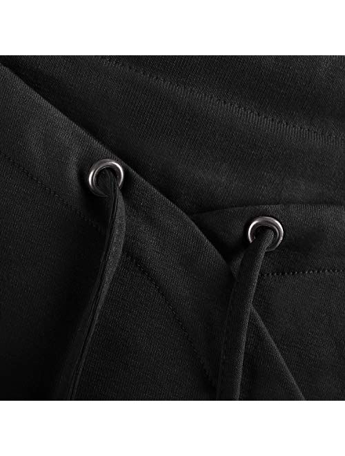 Bulotus Women's Long Sleeve Cowl Neck Asymmetrical Hem Tunic Tops with Pockets