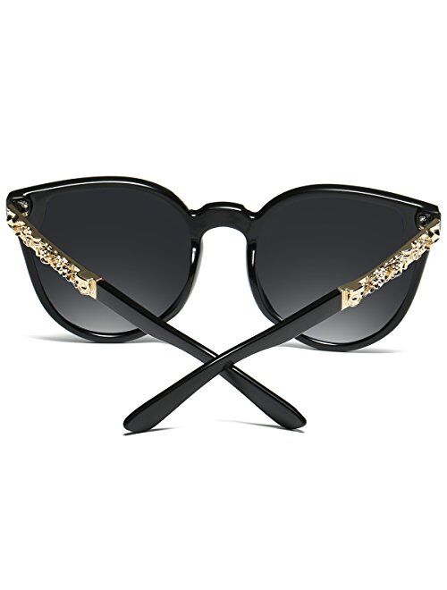Dollger Rimless Skull Design Cat Eye Sunglasses UV400 Protection