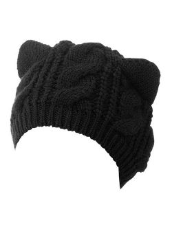 Women Cute Cat Ear Winter Hat