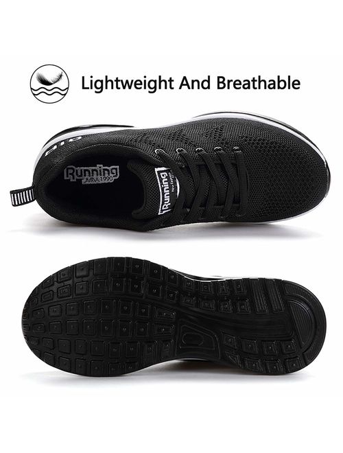 RUMPRA Women Sneakers Lightweight Air Cushion Gym Fashion Shoes Breathable Walking Running Athletic Sport
