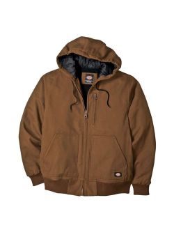 Men's Sanded Duck Sherpa Lined Hooded Jacket