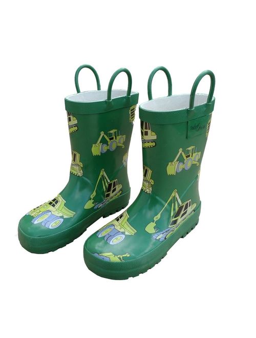 Foxfire FOX-600-30-12 Childrens Green Construction Rain Boot - Size 12
