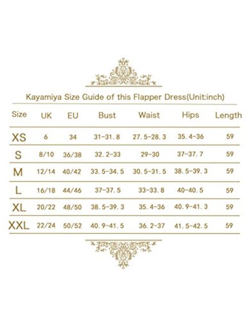 kayamiya Women's 1920s Evening Dress Formal Beaded Sequin Maxi Long Flapper Embellished Prom Ball Gown