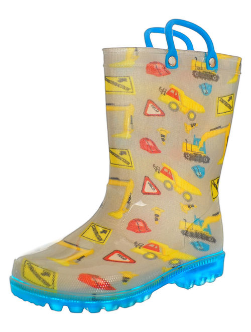 Lilly Boys' Light-Up Rubber Rain Boots (Sizes 5 - 12)