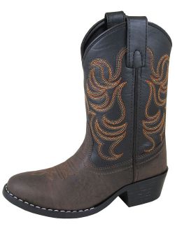 Kid'S Monterey Brown/Black Cowboy Kids Boot