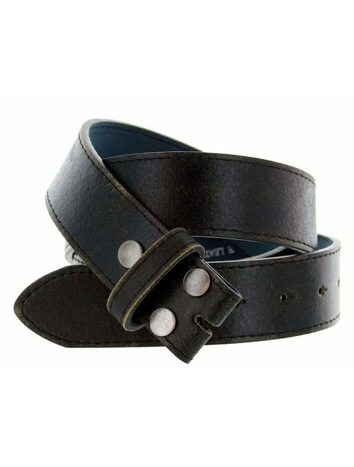Classic Vintage Casual Jean Replacement Leather Belt Strap 1-1/2