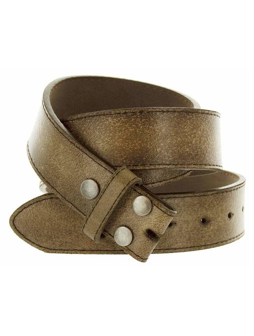 Classic Vintage Casual Jean Replacement Leather Belt Strap 1-1/2