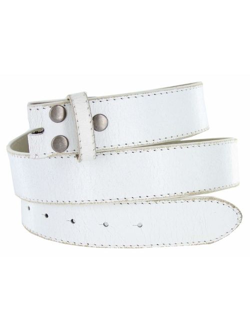 Classic Vintage Casual Jean Replacement Leather Belt Strap 1-1/2