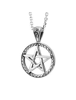 Urban Jewelry Powerful Pentacle Necklaces Pentagram, Seal of Solomon Pendant (Gift Box)