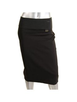 Women's Plus Size Essential Power Stretch Pencil Skirt