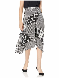 Women's Ruffle Detailed Midi Skirt