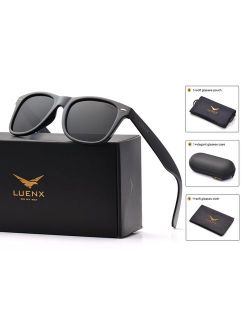 Mens Sunglasses Polarized Womens: UV 400 Protection,by LUENX with Case