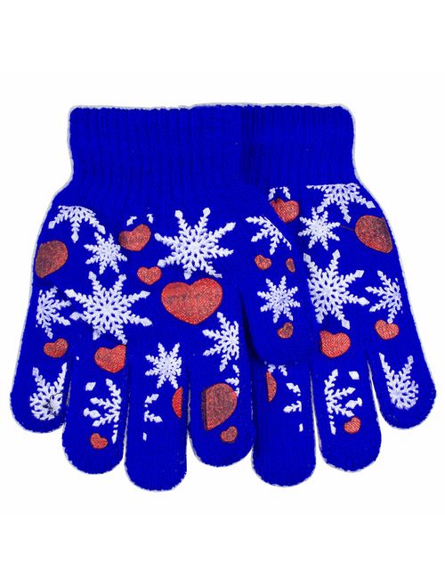 Gelante Toddler/Children Winter Knitted Magic Gloves Wholesale Lot 6-12 Pairs