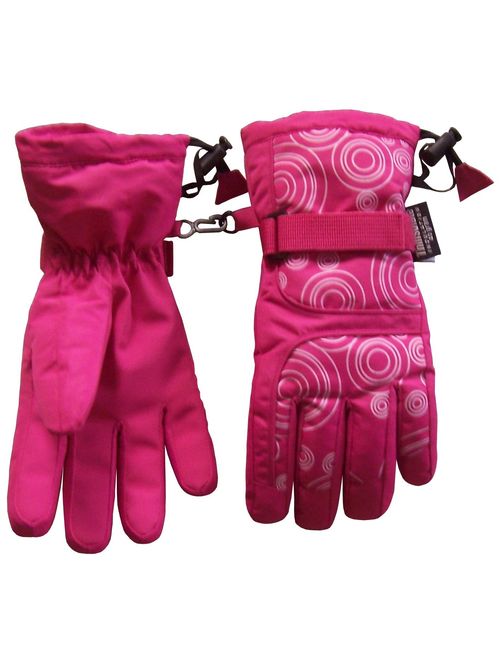 N'Ice Caps Kids Scroll Print Waterproof Thinsulate Insulated Winter Snow Gloves