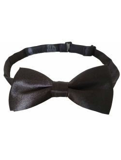 Adjustable Boys Bow Tie Solid Pre Tied for Wedding Party Dress up