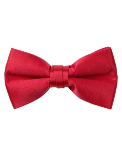 Boys' Pre-tied Banded Satin Bow Tie, Optional Gift Box