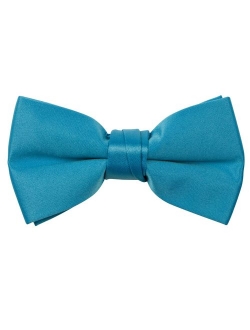 Boys' Pre-tied Banded Satin Bow Tie, Optional Gift Box