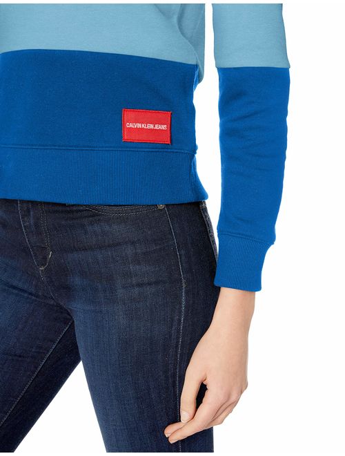 Calvin Klein Women's Institutional Logo Crew Neck Sweatshirt