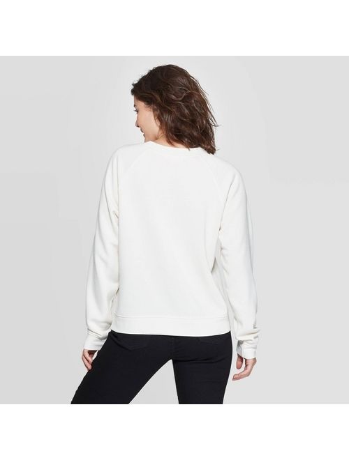 Women's Grateful Long Sleeve Sweatshirt - Grayson Threads (Juniors') - Light Beige