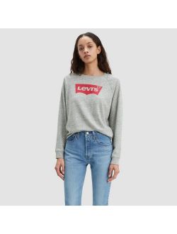 Women's Relaxed Graphic Crewneck Sweatshirt - Smokestack Heather