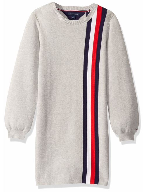 Tommy Hilfiger Girls' Adaptive Dress with Velcro Brand Closure at Shoulders