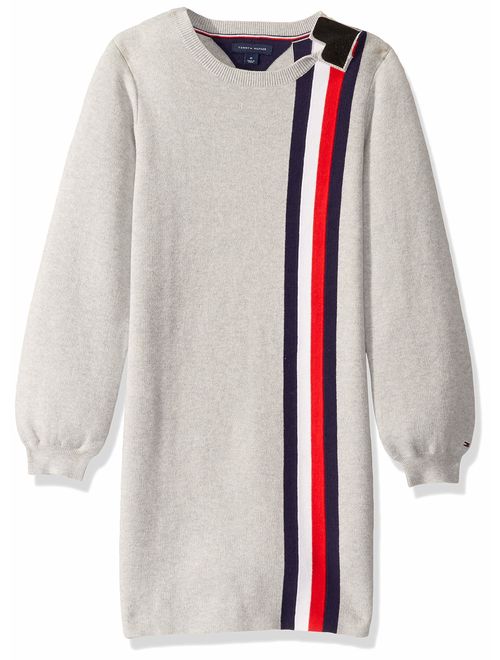 Tommy Hilfiger Girls' Adaptive Dress with Velcro Brand Closure at Shoulders