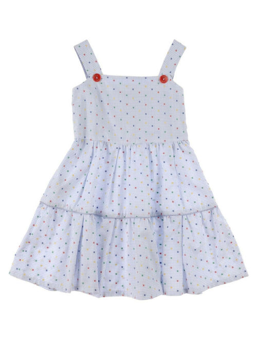 NWT Authentic Fendi Blue Sleeveless Girl's Dress (Size 6)