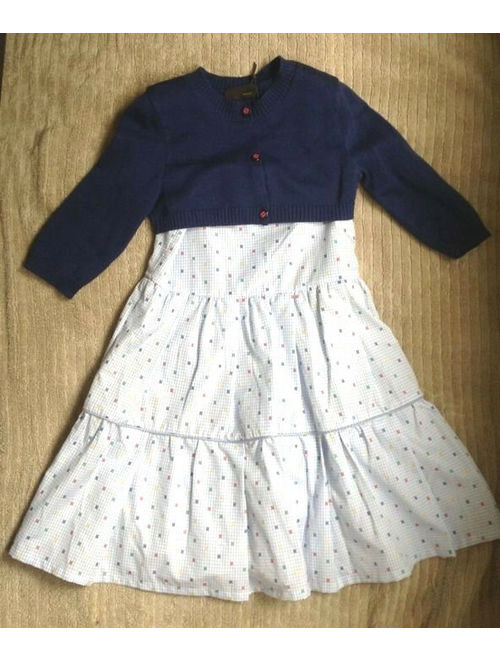 NWT Authentic Fendi Blue Sleeveless Girl's Dress (Size 6)