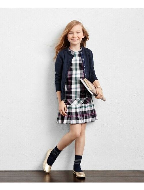 Brooks Brothers Size 12 Girls New With Tags Plaid Shift Dress