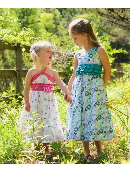 Beautiful Girls Party Dress Ruffles Twirly Skirt Peticoat Summer Floral 17733