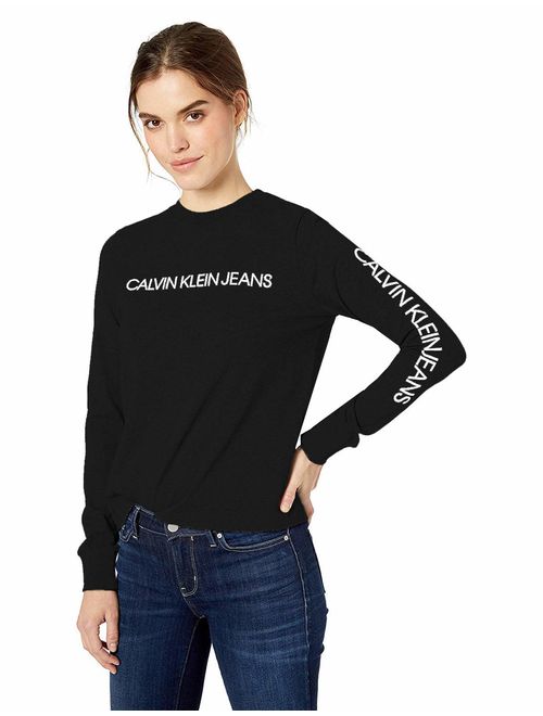 Calvin Klein Jeans Women's Varsity Heritage Long Sleeve T-Shirt