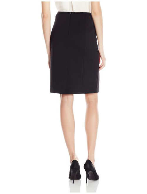 Calvin Klein Women's Scuba Skirt with Side Zippers