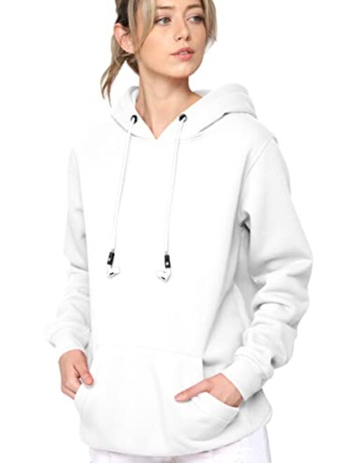 Made By Johnny Women's Active Casual Zip-up Hoodie Jacket Long Sleeve Comfortable Lightweight Sweatshirt